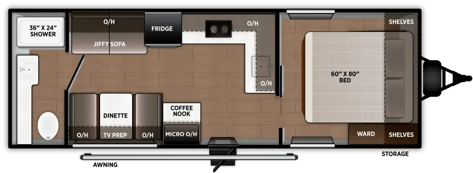 Forest River Airelume 232 floor plan