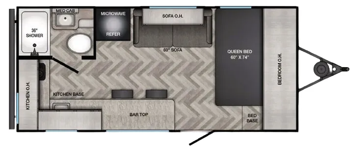 CrossRoads Zinger Lite 18RK floor plan