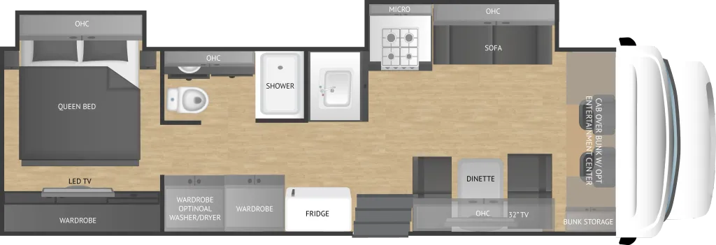 2027 NeXus RV Ghost 33DS floor plan