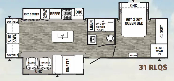Palomino Puma 31RLQS floor plan