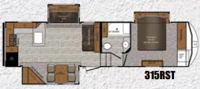 Prime Time Crusader 315RSK floor plan