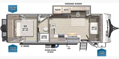 2021 Forest River Grand Surveyor 272FLS - Floor plan