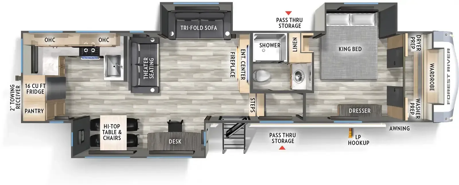 2027 Forest River Wildcat 33CHEF - Floor plan