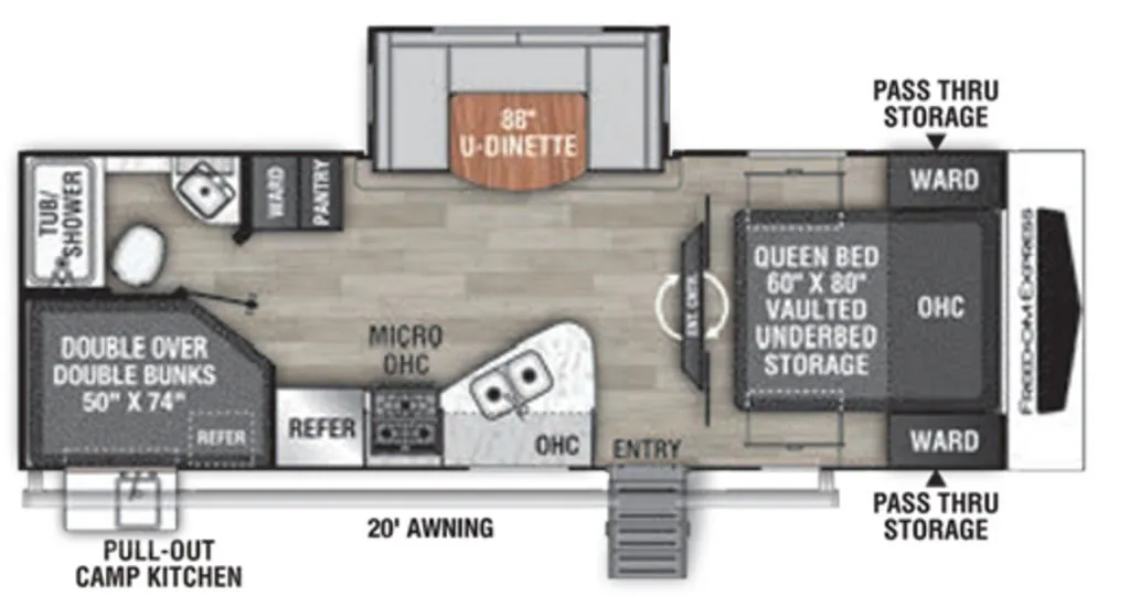 2022 Coachmen Freedom Express Ultra Lite 257BHS - Photo 3