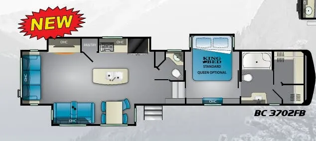 Heartland Big Country 3702FB floor plan