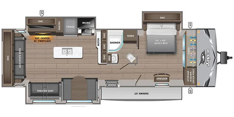 2026 Jayco Jay Flight 334RTS - Floor plan