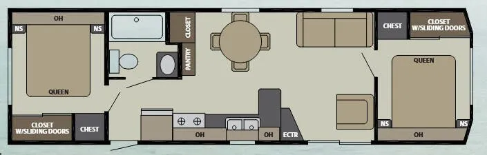Canterbury RV Bayview 38-2B floor plan