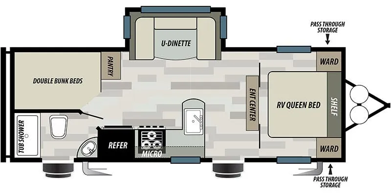 2021 Forest River EVO T2490 floor plan