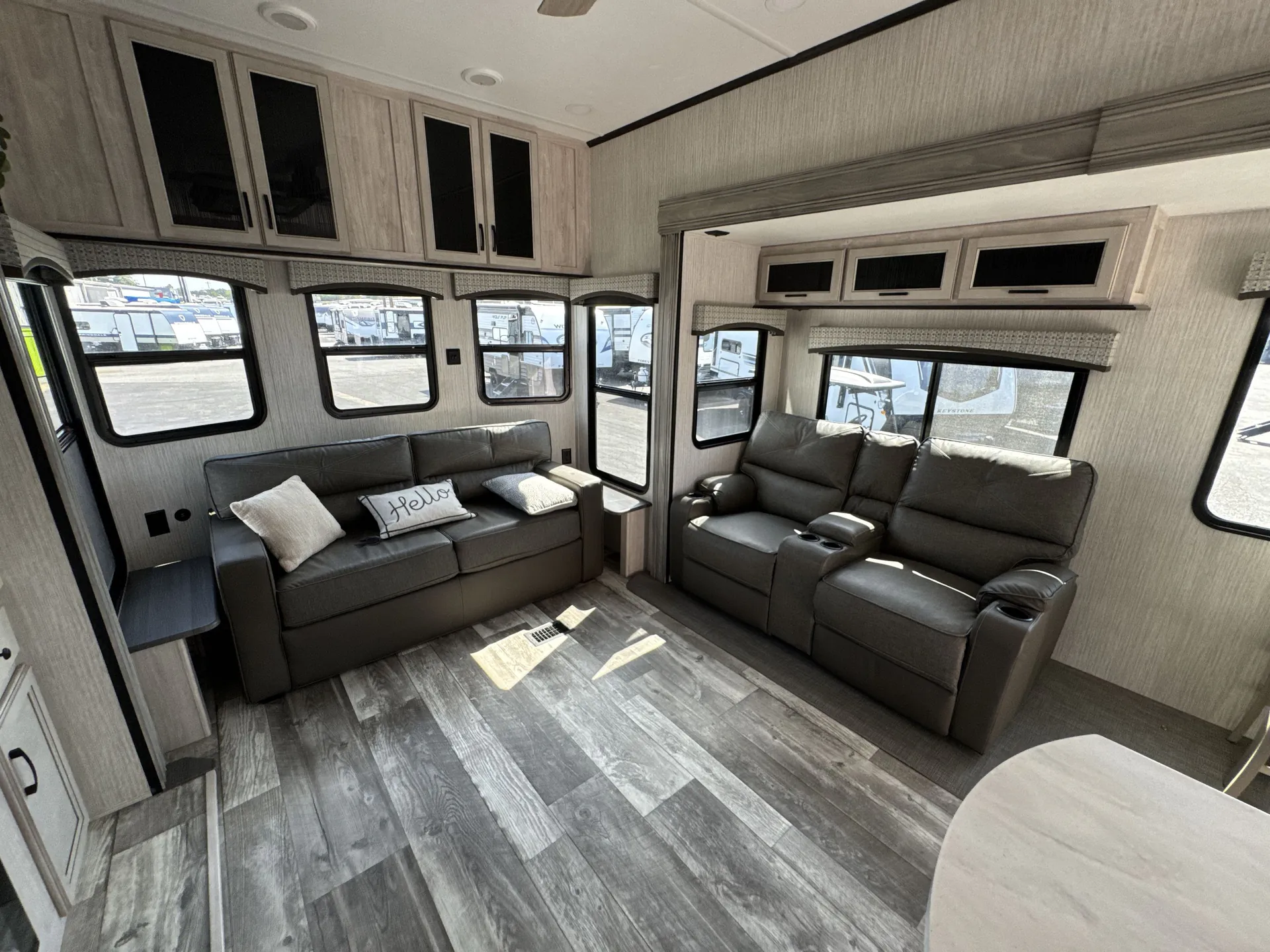 2023 Forest River Sandpiper Destination 401FLX — living area main