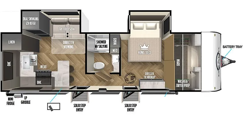Forest River Ozark 2670RK floor plan