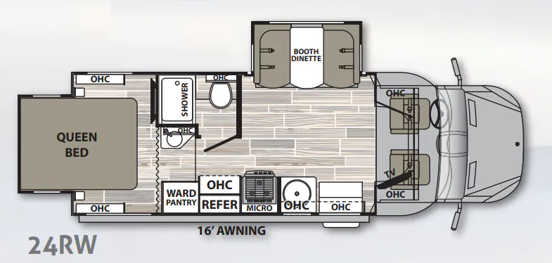 2021 Dynamax Corp Isata 3 Series 24RW - Floor plan