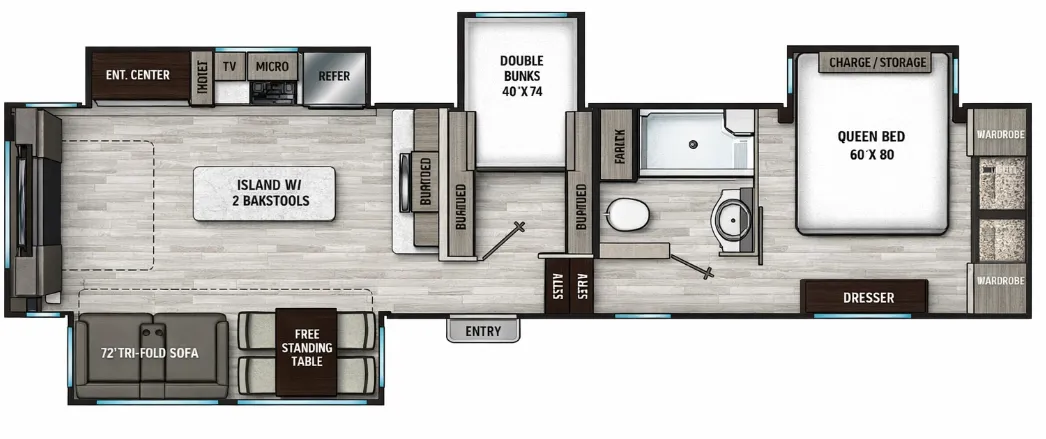 Coachmen Chaparral 360IBL floor plan