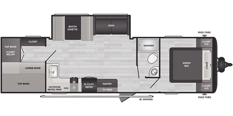 Keystone Springdale Classic East 291BRC floor plan