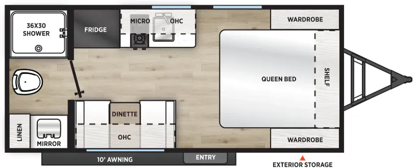 Coachmen Catalina Summit Series 7 154RBX floor plan