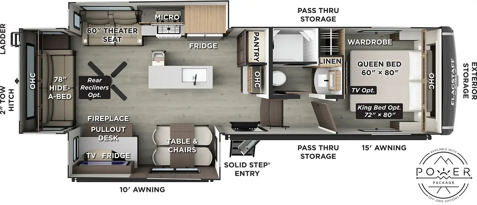 2026 FOREST RIVER FLAGSTAFF 331RL - Floor plan