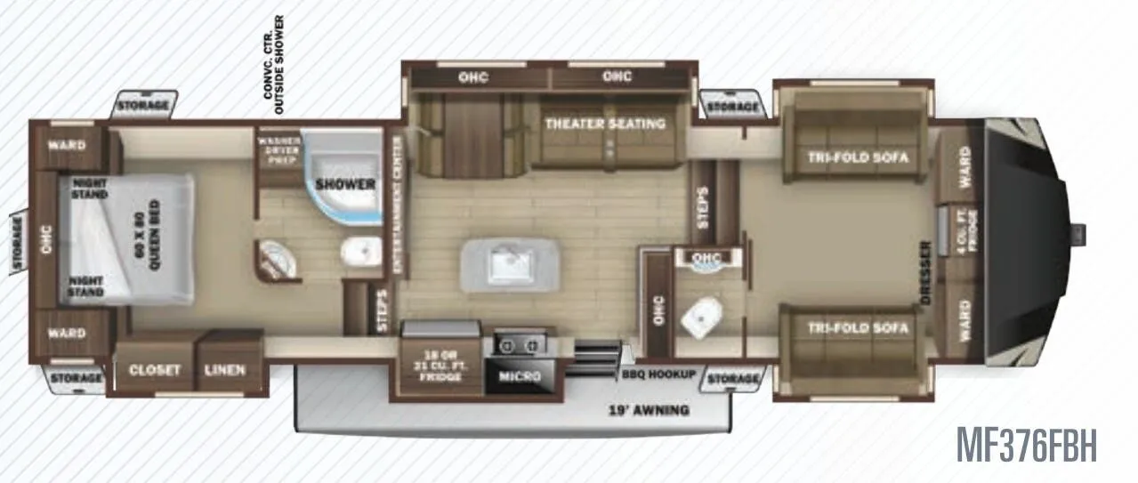 Highland Ridge Mesa Ridge MF376FBH floor plan