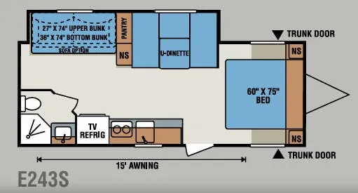K-Z Spree Escape E243S floor plan