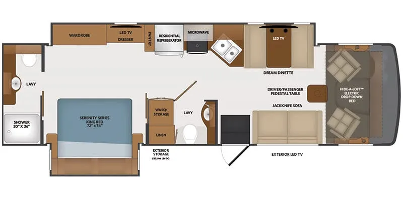 2024 Fleetwood Flair 32N floor plan