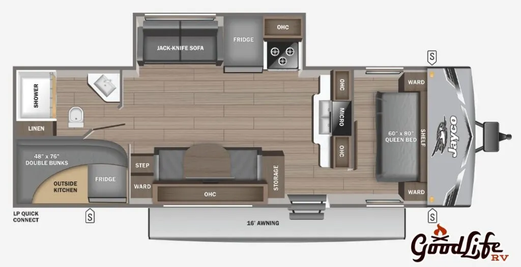2026 Jayco Jay Flight SLX 265BHS floor plan