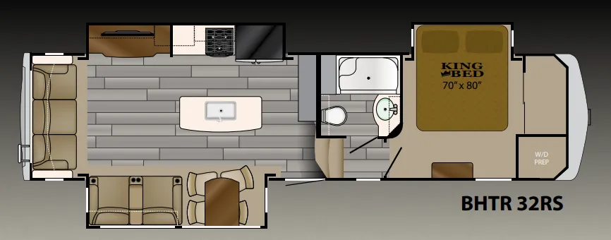 Heartland Bighorn Traveler 32RS floor plan