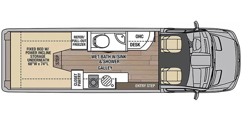 2025 Coachmen Galleria 24A - Floor plan