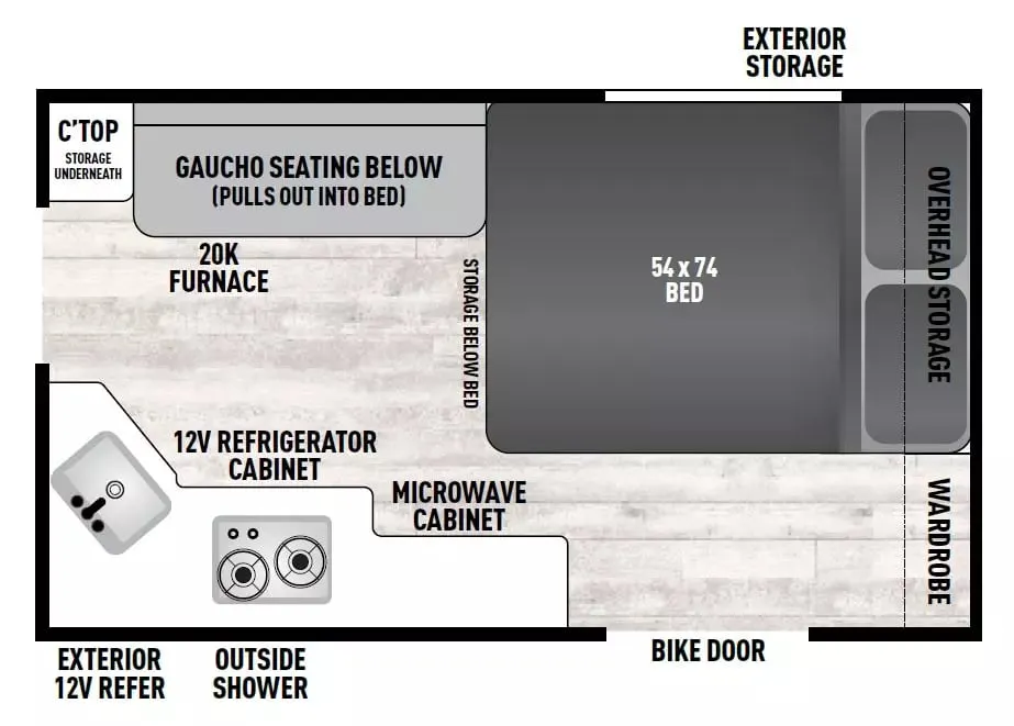 2021 Coachmen Clipper 12.0 TD MAX - Floor plan