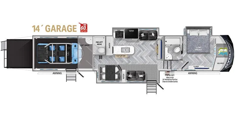 2023 Heartland Cyclone CY 4014C - Floor plan