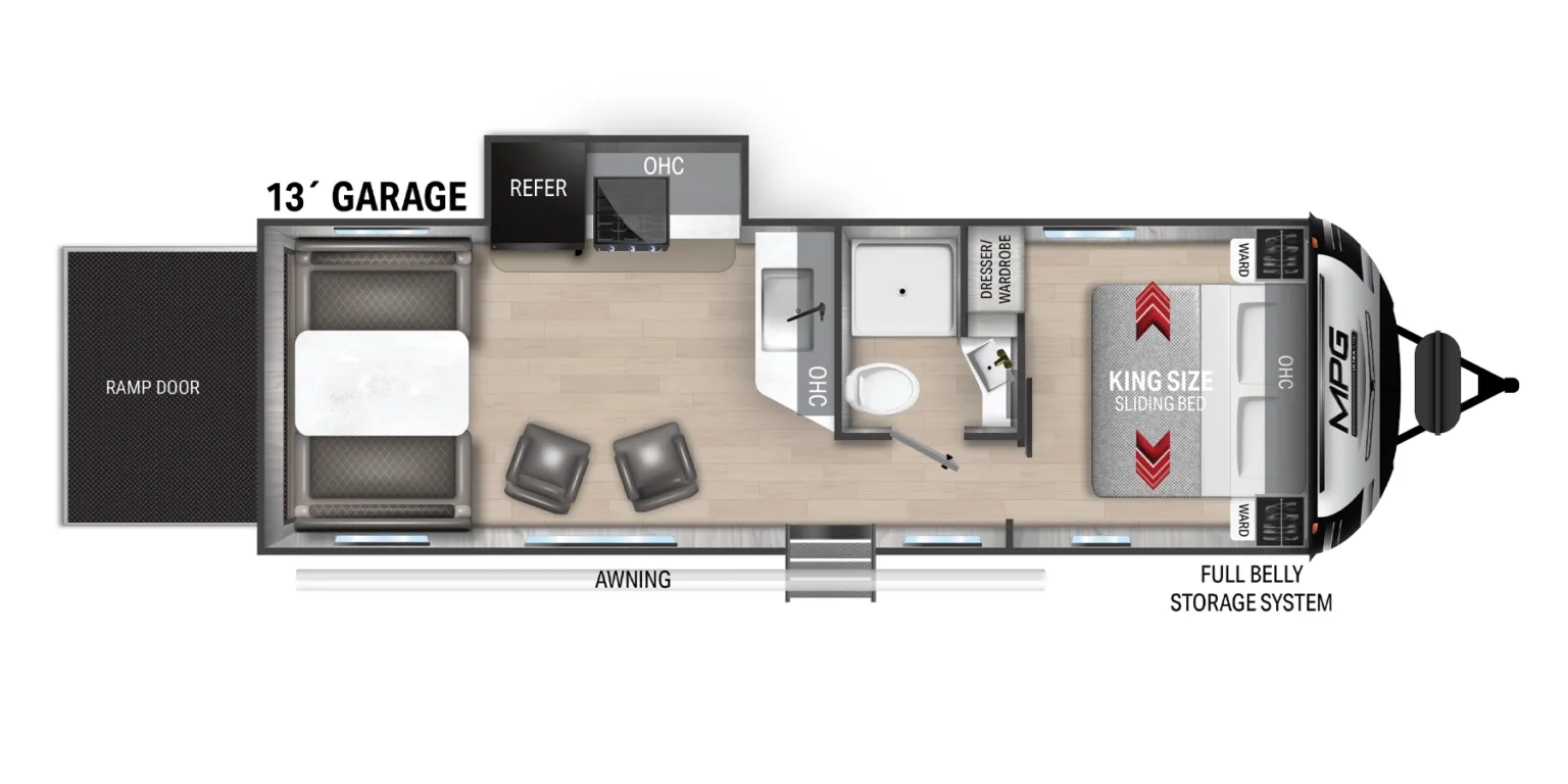 Cruiser RV MPG 2700TH floor plan