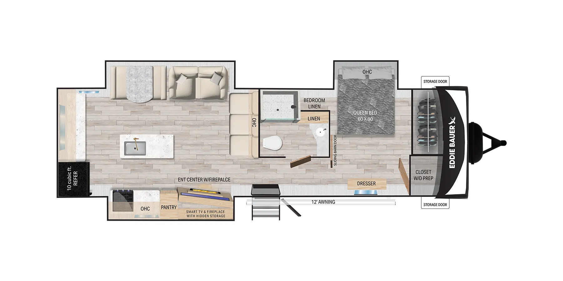 Heartland Eddie Bauer 32MKS floor plan