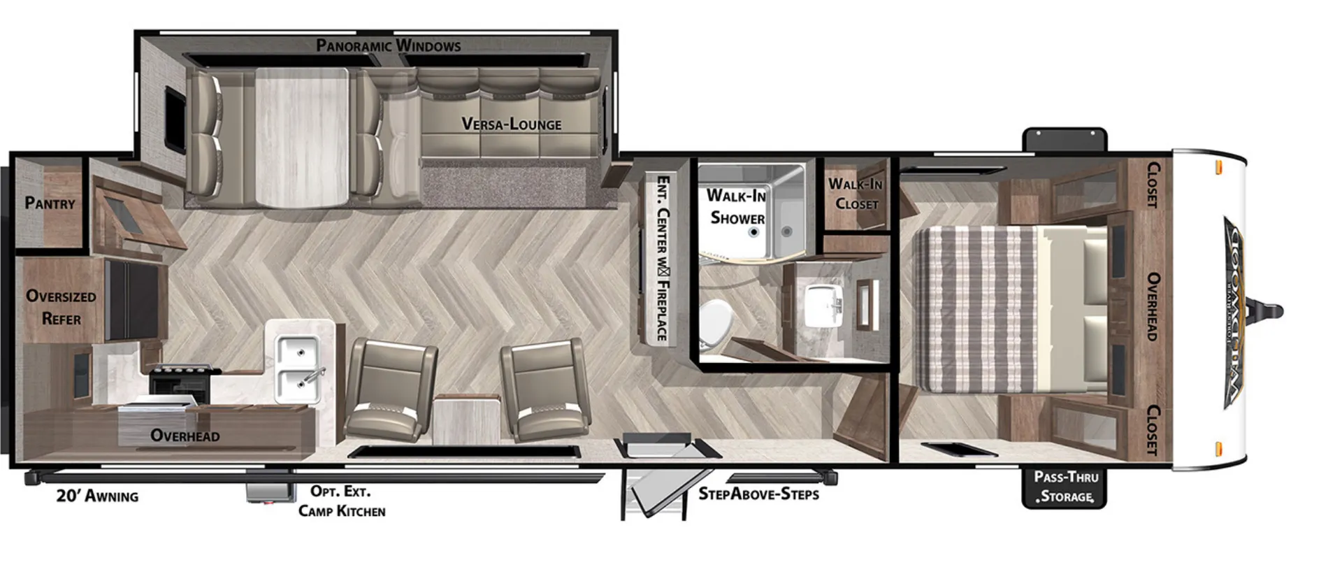 2021 Forest River Wildwood 27RK - Floor plan