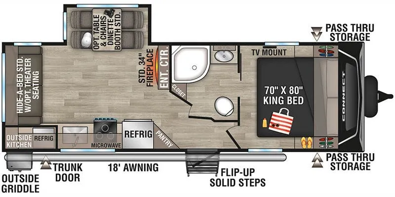 K-Z Connect C241RLK floor plan