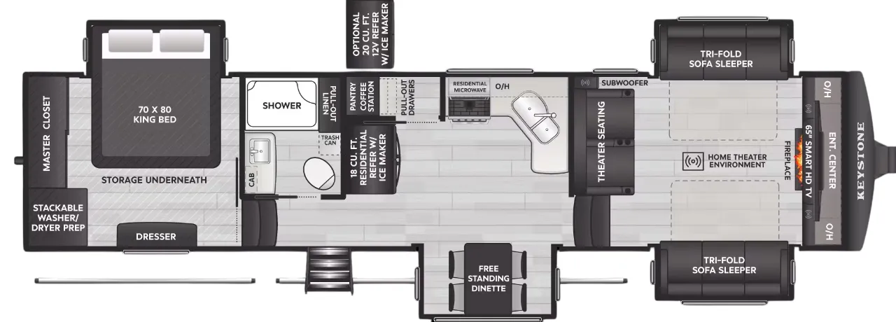 2025 Keystone Alpine Avalanche Edition 346FL - Floor plan