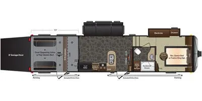 2015 Keystone Fuzion 325 - Floor plan