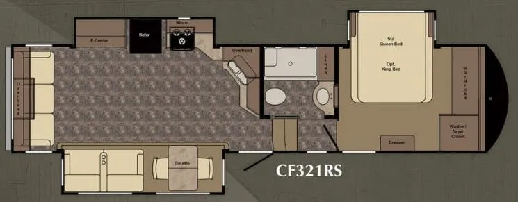 CrossRoads Cruiser Touring Edition CF321RS floor plan