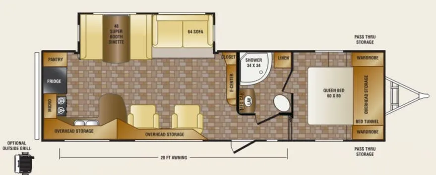 CrossRoads Sunset Trail Reserve ST30RK floor plan