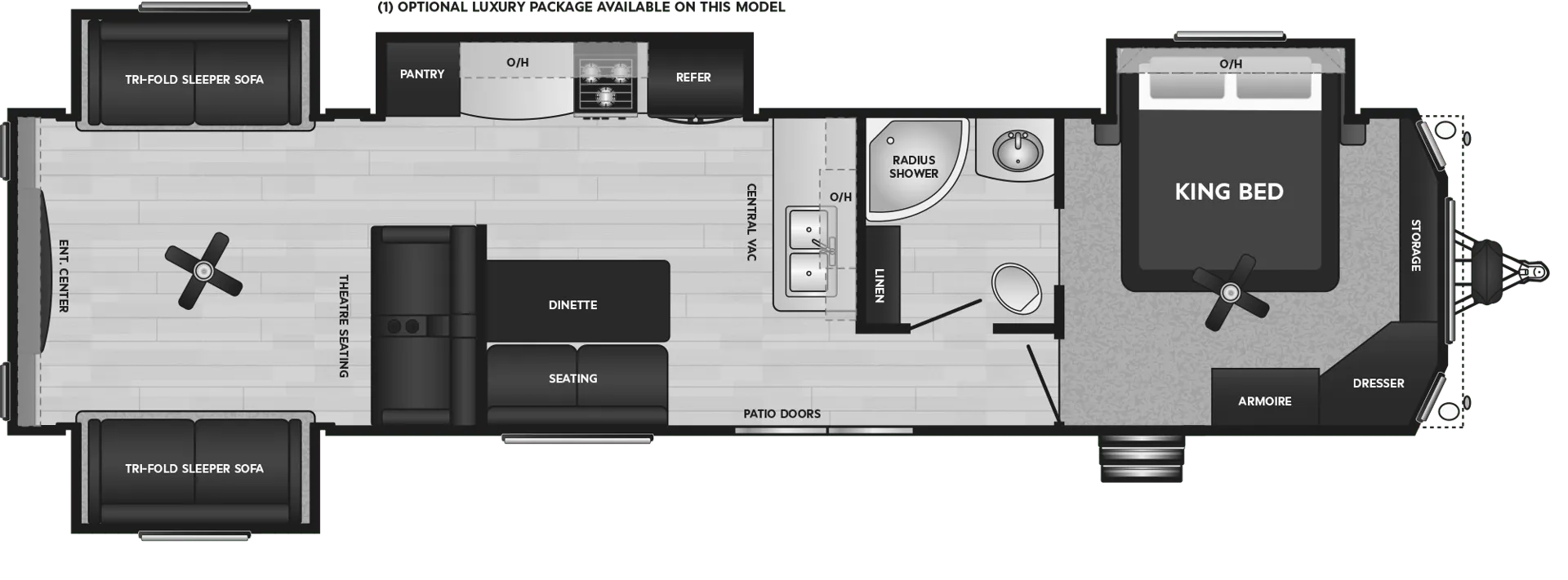 Keystone Retreat 391RDEN floor plan