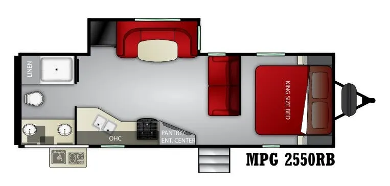 Cruiser RV MPG 2550RB floor plan