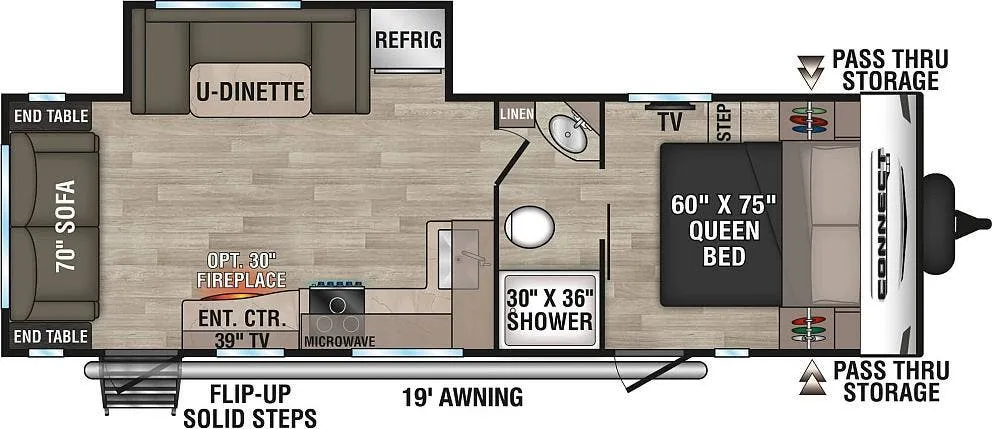 K-Z Connect SE C251RLSE floor plan