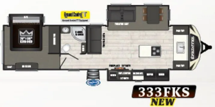 Keystone Sprinter Limited 333FKS floor plan