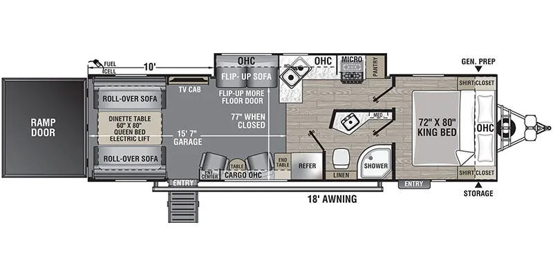 Forest River Work and Play 29SS floor plan