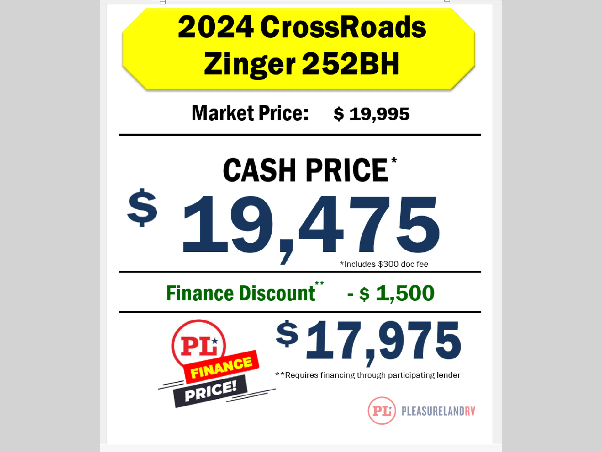 2024 CrossRoads Zinger Lite ZR252BH - Photo 3
