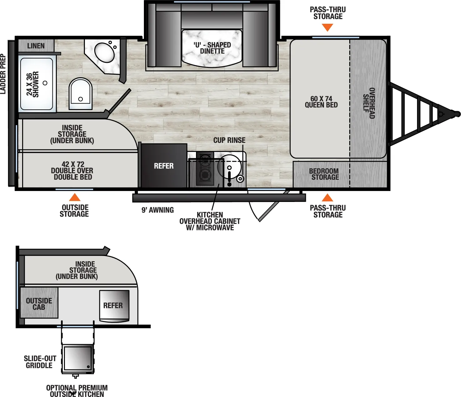 2026 Coachmen Clipper 18DBS - Floor plan