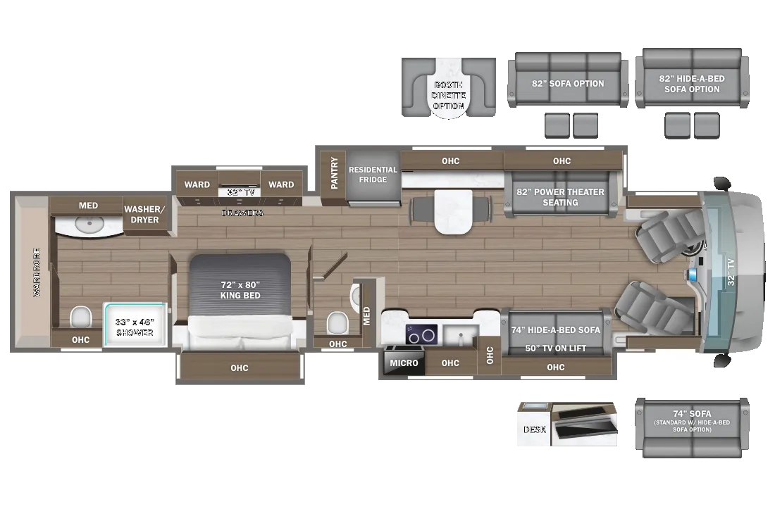 Entegra Coach Anthem 44W floor plan