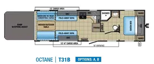 Jayco Octane T31B floor plan