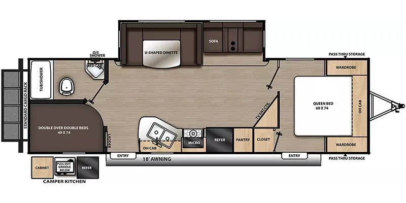 2024 Coachmen Catalina Legacy Edition 263BHSCK floor plan