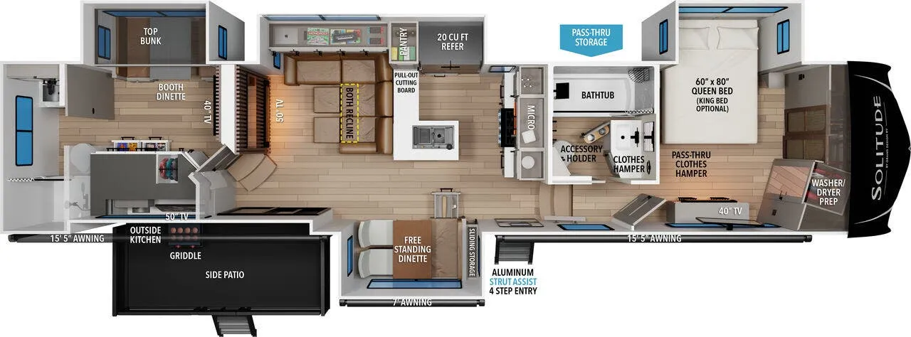 2026 Grand Design Solitude 414LJMJ - Floor plan