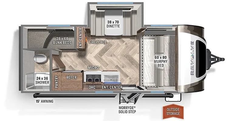 Palomino Revolve EV3 floor plan