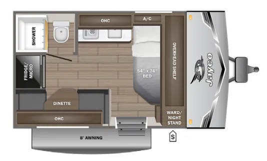 2026 Jayco Jay Flight SLX 130RDW - Floor plan