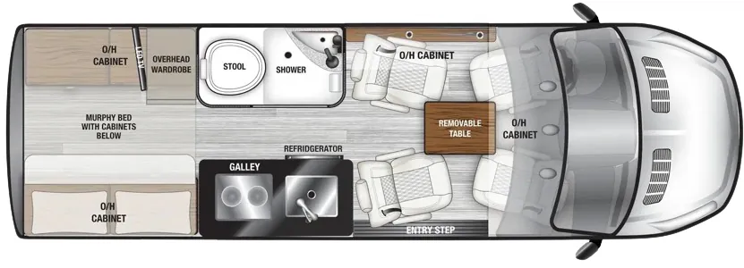 OGV Luxury Coach VTOUR Ford 4MBFTA floor plan