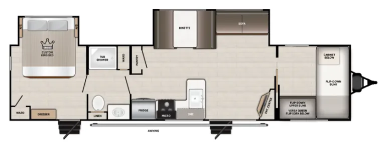 Forest River Wildwood 36VBDS floor plan